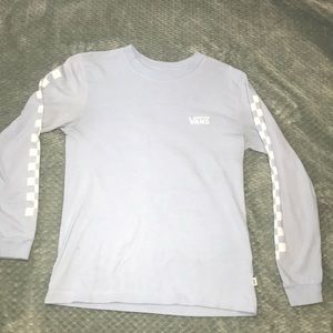 Baby blue vans long sleeve